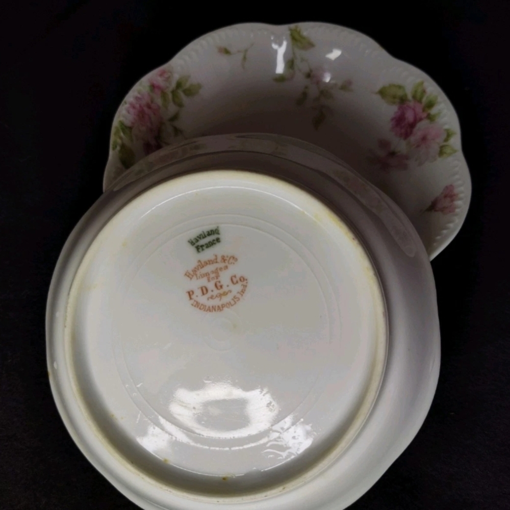 Early 1900's Antique Haviland Limoges, France, Set Of 3 Fruit/Dessert Plates - Picture 2 of 4